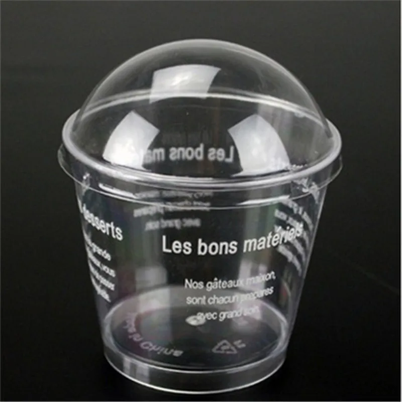 20 шт милые мини опилки чашки с крышкой ложкой пластиковые DIY французский Тирамису