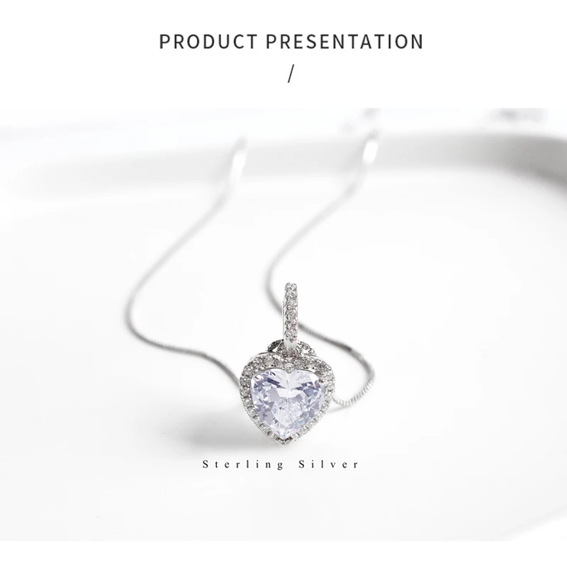 Лидер продаж модное ожерелье из стерлингового серебра 925 пробы с кулоном в виде