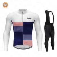 raphaful 2021 men winter fleece cycling jersey set mountian bicycle clothes wear ropa ciclismo racing bike clothing cycling set