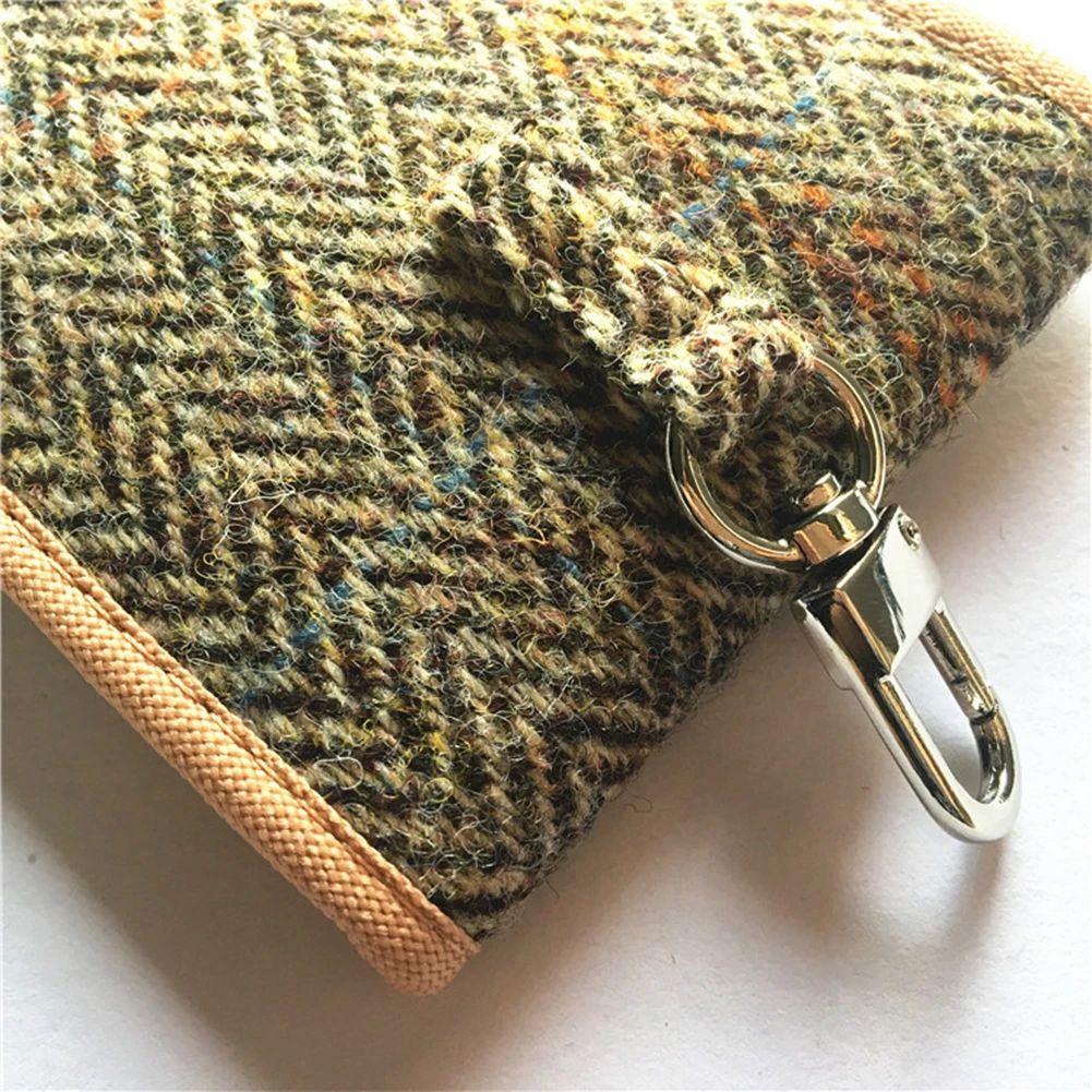 Tweed Surface Protective Durable Signal Blocking Case Fob Pouch Anti-lost Car Key Bag Keyless Fashion Wallet Compact Universal | Автомобили