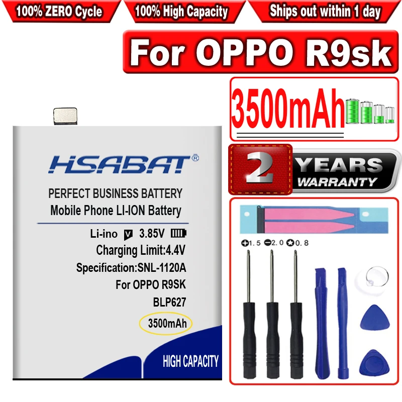 

Аккумулятор HSABAT BLP627 3500 мАч для OPPO R9SK