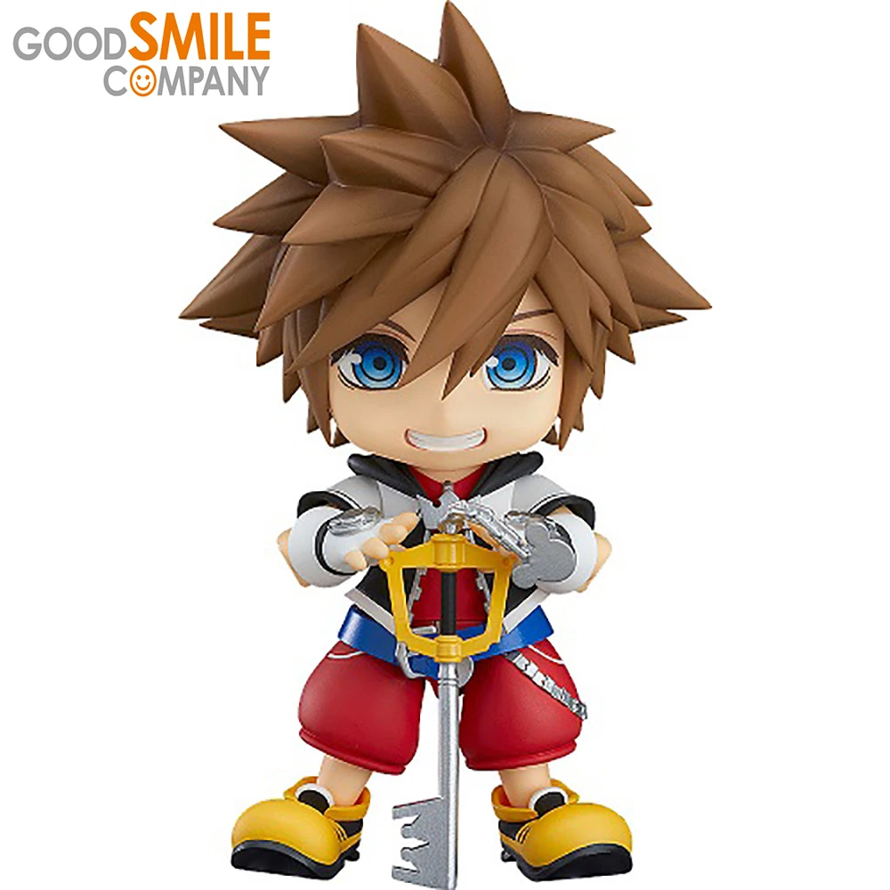 

Оригинальные фигурки героев мультфильма Good Smile ГСК нэндороид Kingdom Hearts Sora Q Verision, коллекционные Подвижные модели игрушек из ПВХ, 10 см