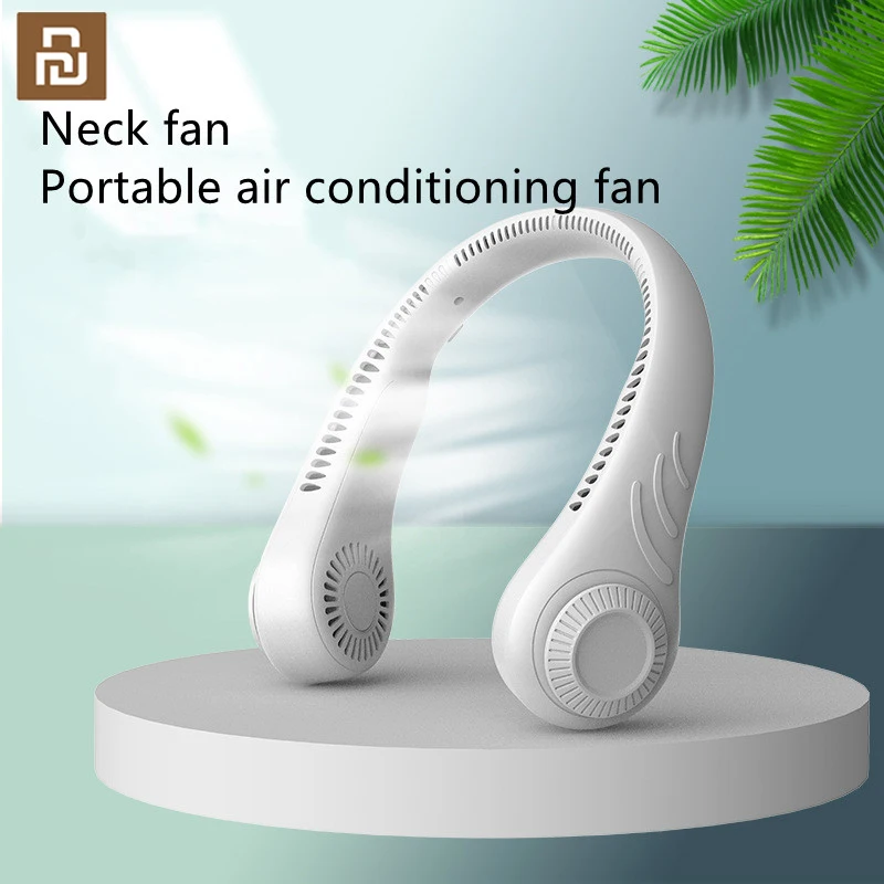 

Hanging neck Fan USB portable charging handheld student lazy hanging neck small mini net red small electric fan