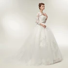 Свадебное платье из двух предметов, жакет с длинным рукавом, 2019 размера плюс, бальное платье невесты, Vestido De Noiva Robe De Mariage