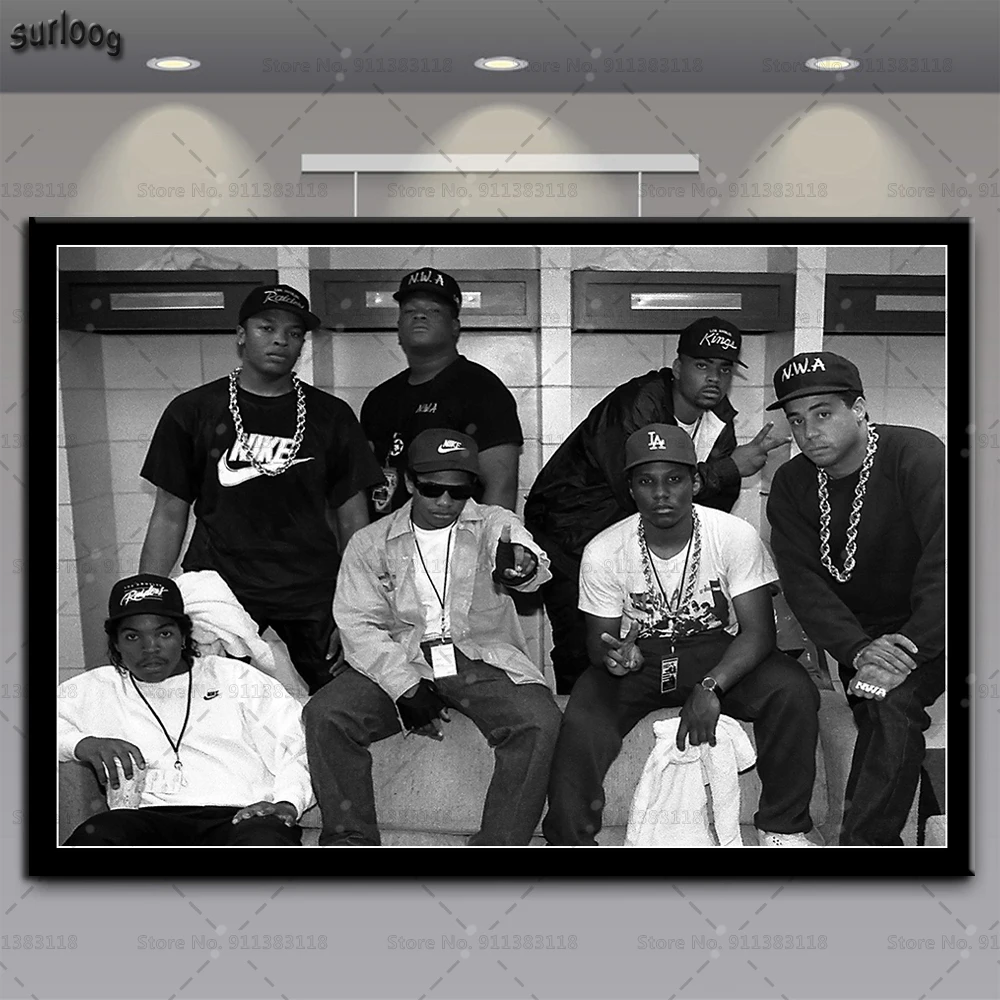 Плакаты и принты NWA хип-хоп Музыка кубик льда Dr.Dre Eazy-E настенные художественные