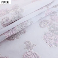 jacquard brocade clothing fabric pattern and flower fabric for dress women sewing material for dress