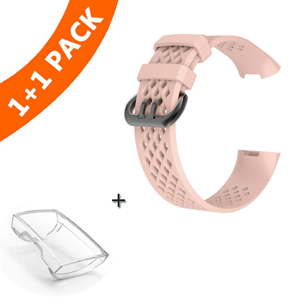 

Силиконовый сменный ремешок для Fitbit Charge 3, защитный чехол из ТПУ для Fitbit Charge 3