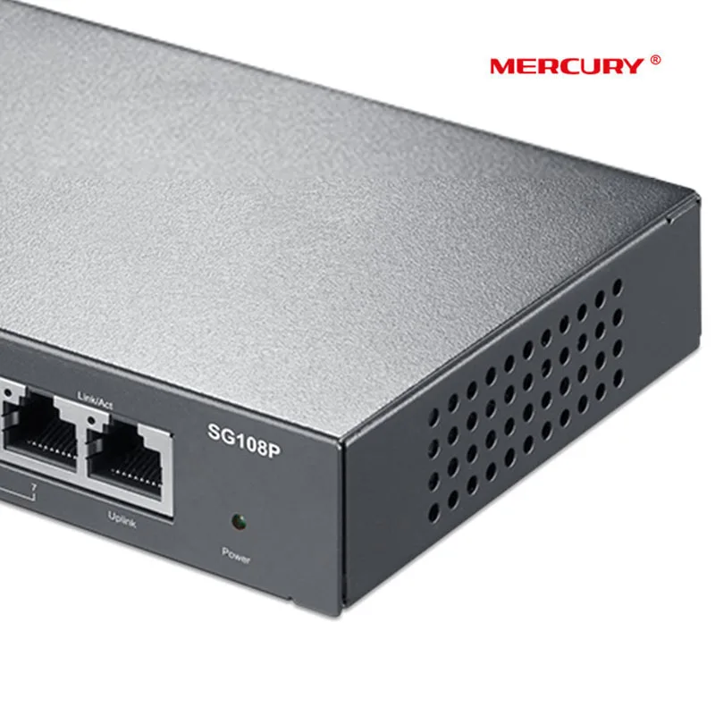 Стандартный Gigabit POE коммутатор Mercury Mini с 8 портами power 10/100/1000 Мбит/с настольный