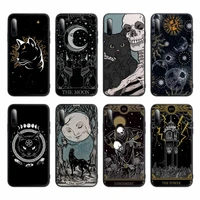 witches moon tarot mystery totem phone case for samsung s21 s20 fe s30 ultra s10 4g s10 5g plus lite s10e s9 silicone cover