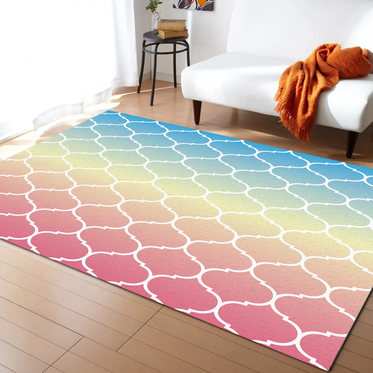 Ретро геометрический дизайн с арабским и декоративным розовым фоном современные