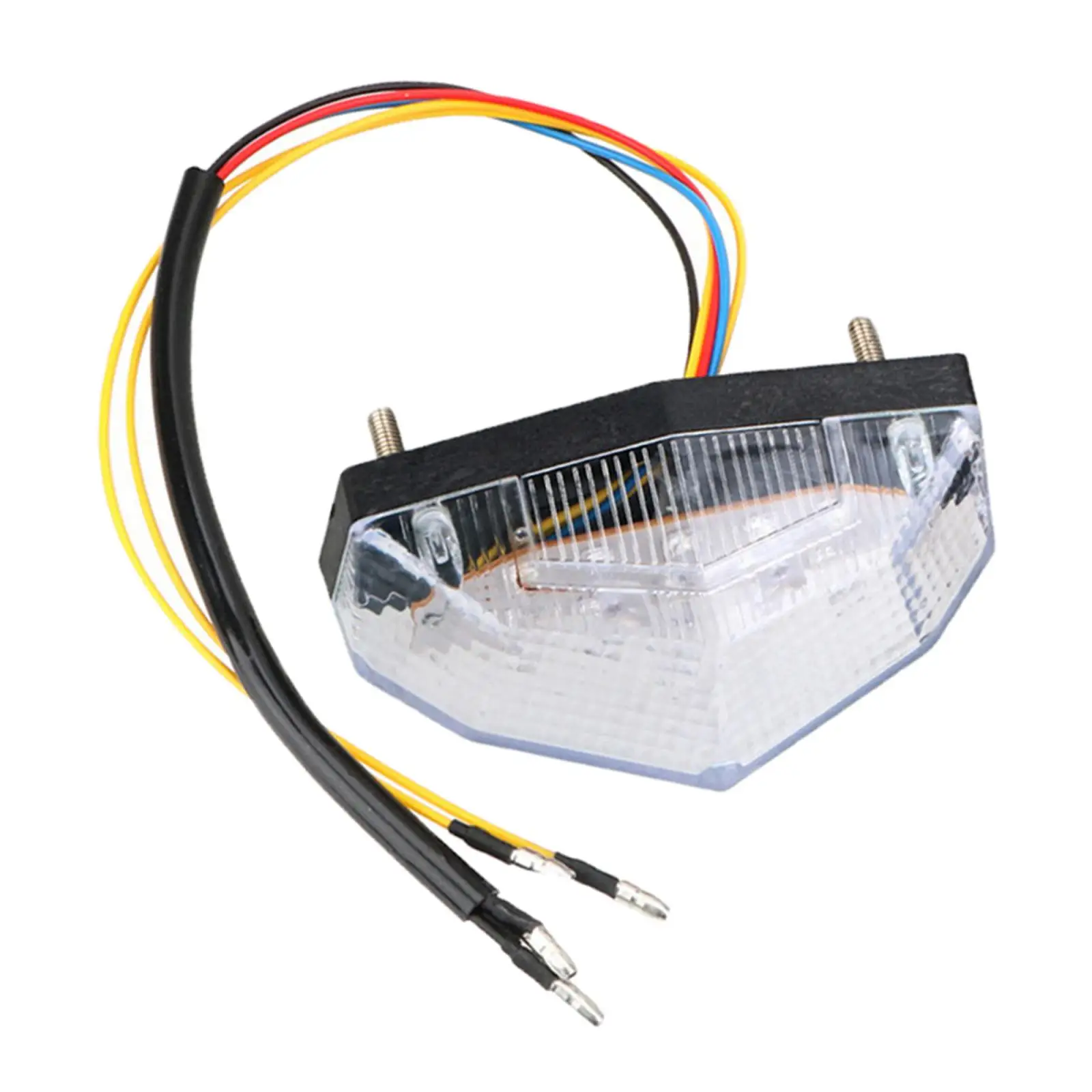 

12V LED Motorcycle Brake Tail Turn Signal Indication Lamp Transparent Integrated Light
