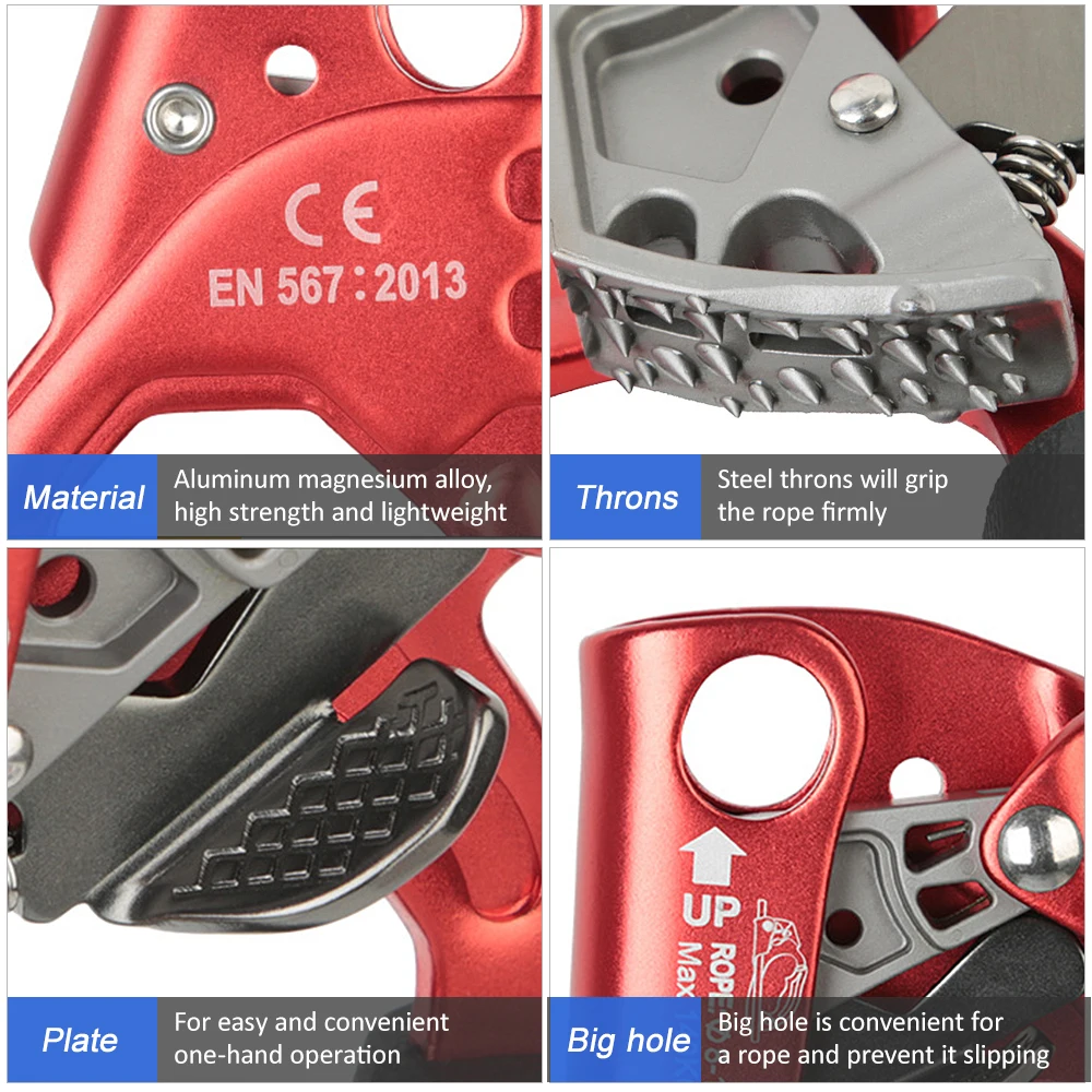 Спортивное оборудование для скалолазания на открытом воздухе веревочный зажим 8