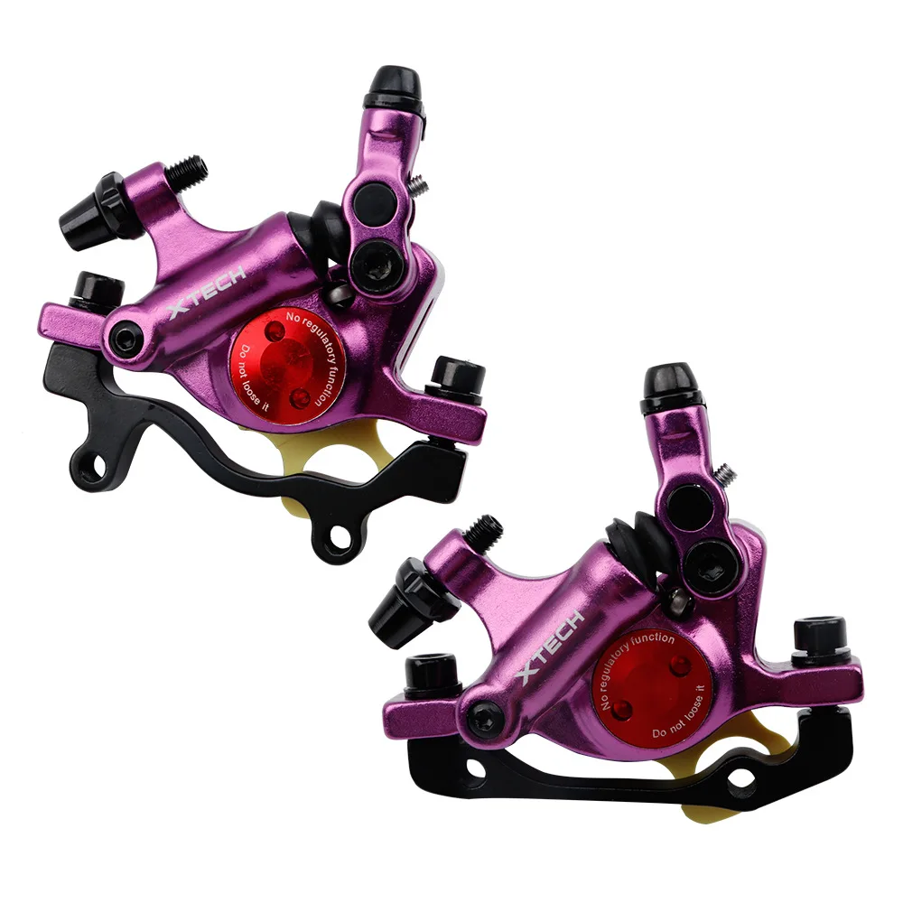 ZOOM XTECH HB100 MTB Горный Дорожный велосипед линия Тяговая гидравлическая Дисковая тормозная установка передние и задние суппорты - Цвет: Purple