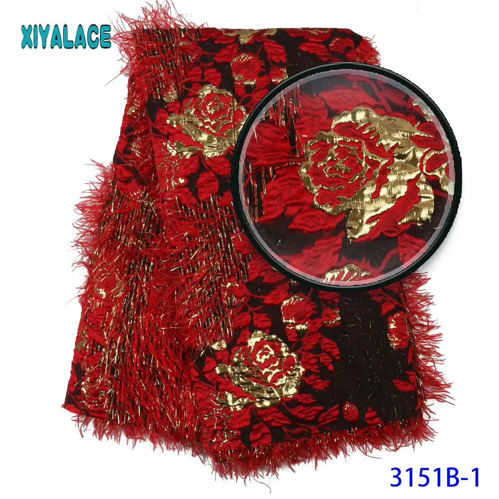 

Pink Brocade Lace Fabric High Quality African Wedding Lace Fabric 5yards Nigerian French Brocade Lace Dress 3151b