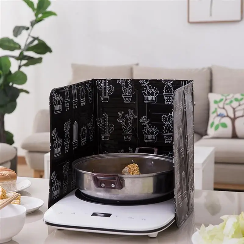 

2 шт. настенная маслозащитная перегородка для жарки перегородка для защиты от брызг масла Защита экран против брызг защита алюминиевая фоль...