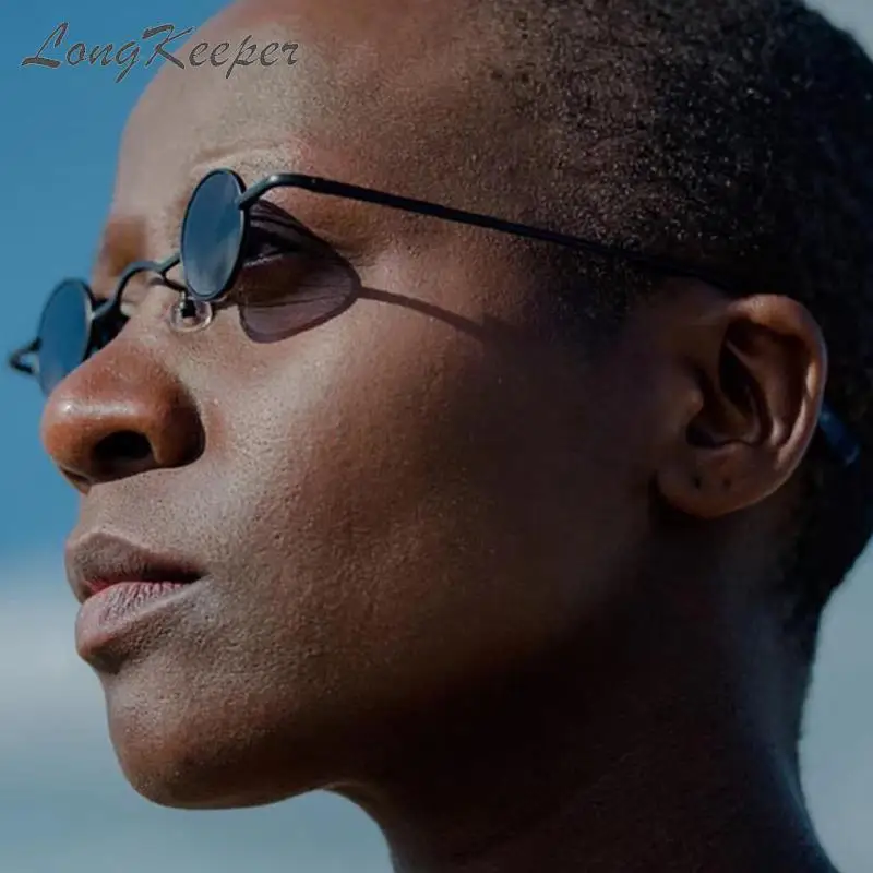 Солнцезащитные очки круглой формы UV400 для мужчин и женщин миниатюрные винтажные