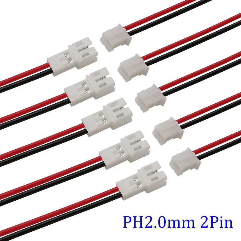 5 пар Штекерный разъем JST 26AWG PH2.0mm XH2.54mm сделай сам электрические клеммы кабельный