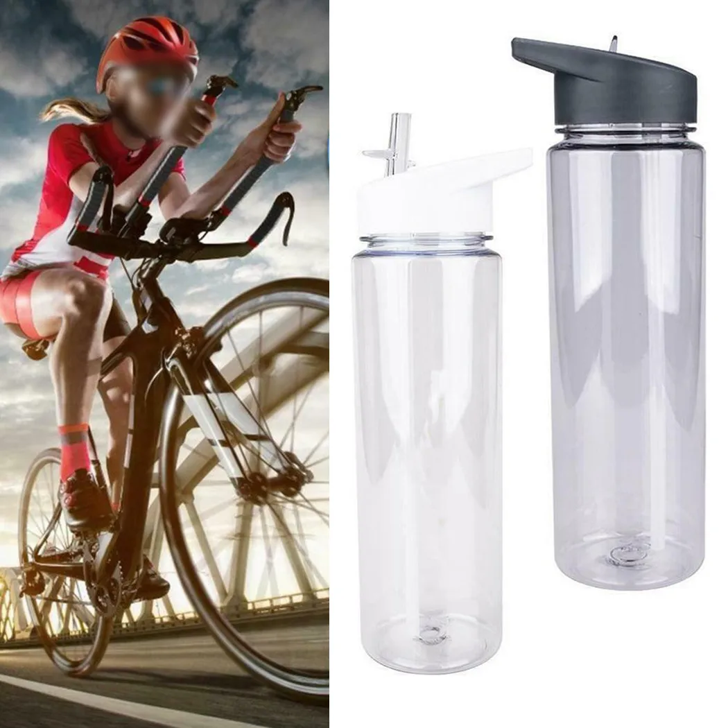 

Sport Water Bottle Travel 701-800ml Black/white Drink Mug Durable Fashion