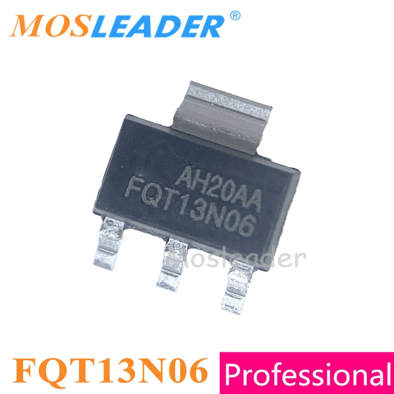 Mosleader FQT13N06 FQT13N06L SOT223 100 шт. 1000 13N06 60V 2.8A сделано в Китае высокое качество|mosfet|mosfet