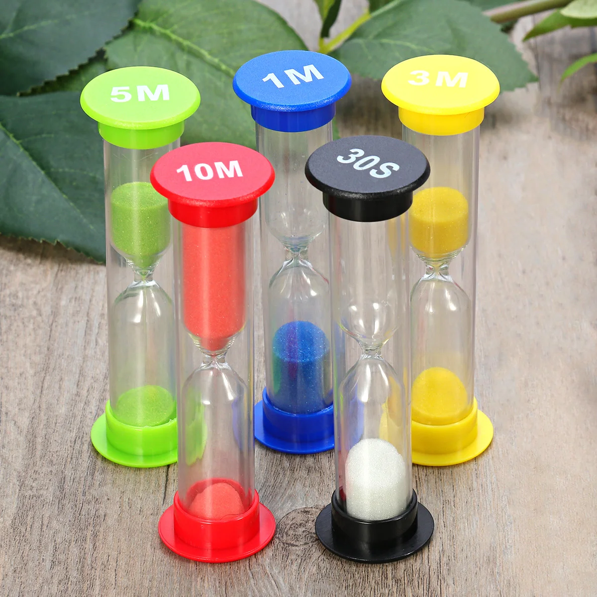 

5pcs 30sec/1min/3mins/5mins/10mins Colorful Hourglass Sandglass Sand Clock Timers Creative Exquisite Gifts Team Sports Souvenirs