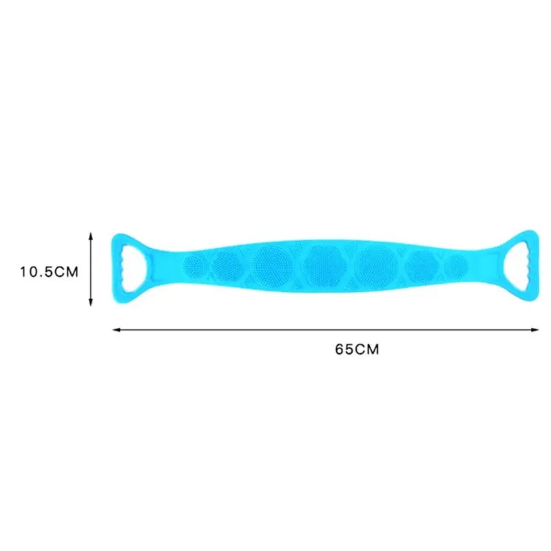 

Silicone Back Scrubber Soft Bath Towel Bath Belt Body Skin Exfoliating Massage for Shower Body Cleaning Bathroom Shower Supplies
