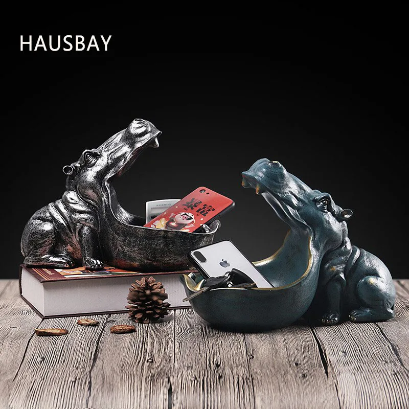 Статуя бегемота из смолы скандинавские абстрактные фигурки инструмент для