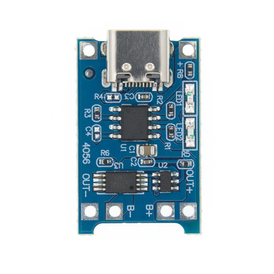 TP4056 Protection Dual Functions 5V 1A Micro USB 18650 Lithium Battery Charging Board Charger Module | Электронные компоненты и