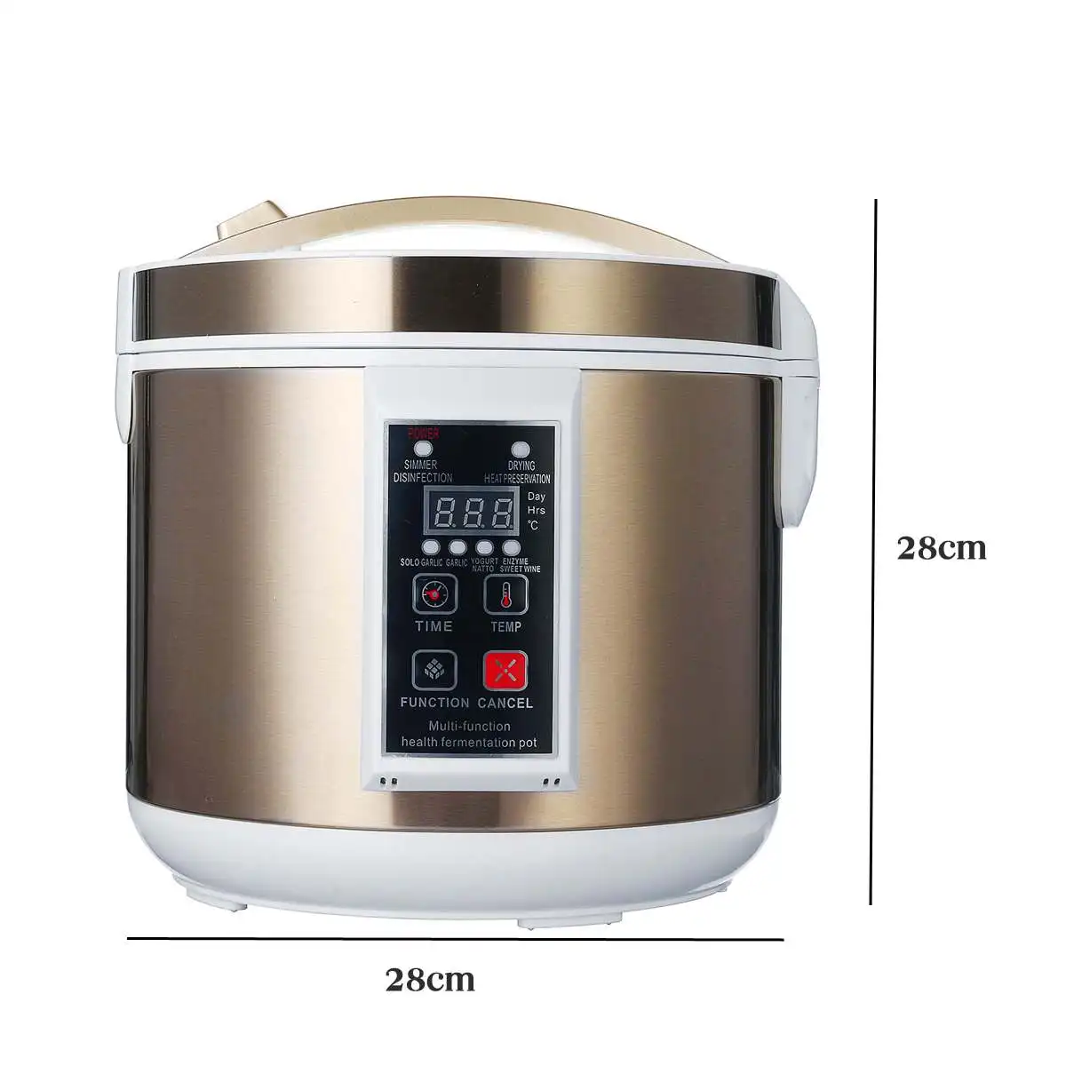 

6L 90W 220V Full Automatic Black Garlic Fermenter Smart DIY Zymolysis Maker Health Fermentation Pot Household Fermenting Machine