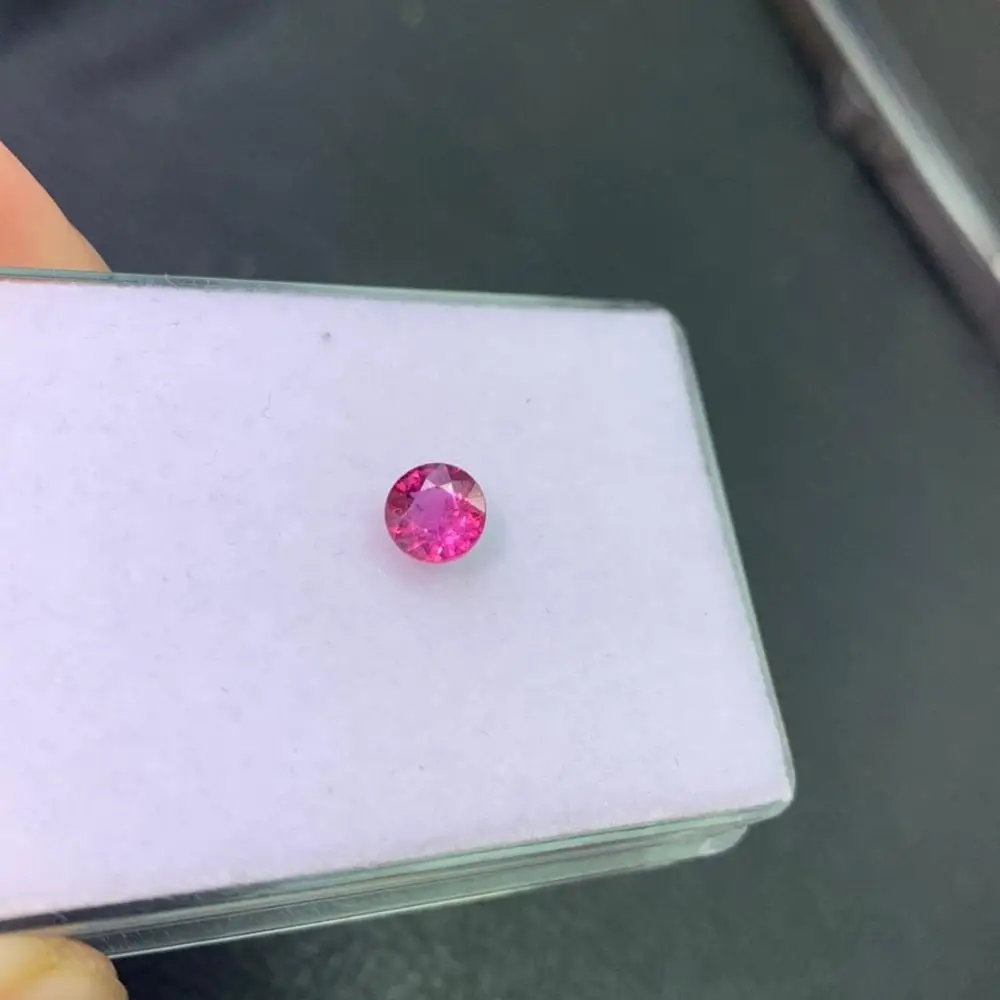 Q304 розовый сапфир 1.01ct круглые натуральные нежаркие розовые сапфиры свободные