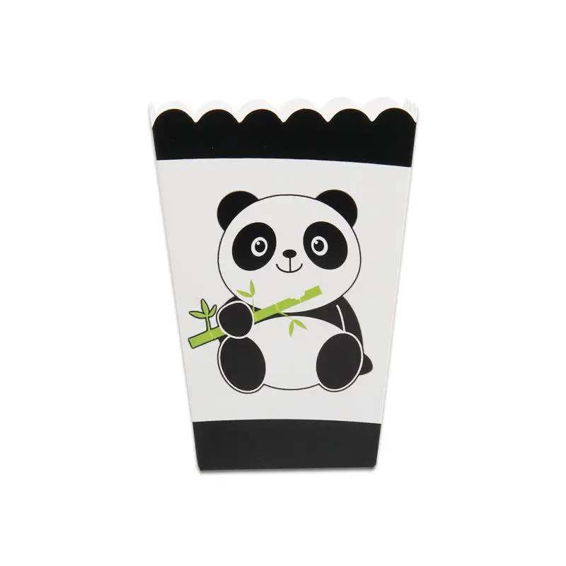 10 шт./Лот бумажные чашки в виде панды детские принадлежности для дня рождения