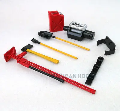 

RC Crawler Car Model 1/10 Scale Red 6pcs Tools Set Accessory Spare Parts DIY TH01427-SMT2