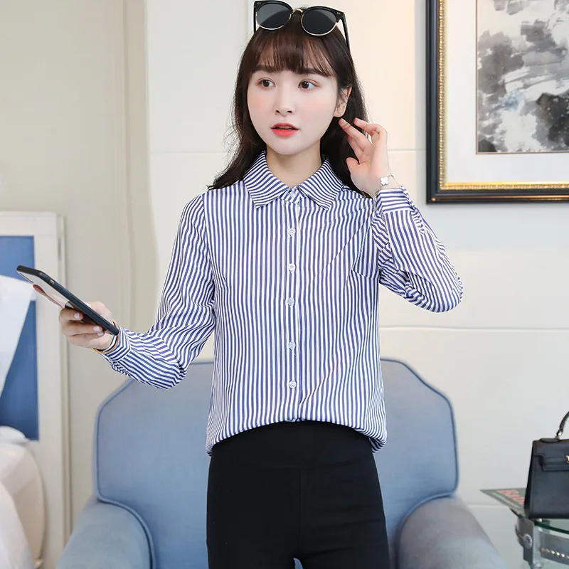 

2021 Women New Long Sleeve Shirts Female Pure Color Business Shirts