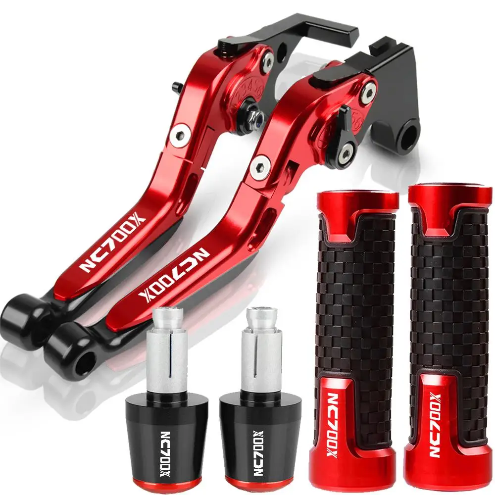 

Motorcycle CNC Brake Clutch Levers Handle bar grip end Adjustable Extendable Folding For HONDA NC700X NC700 X NC 700 X 2012 2013
