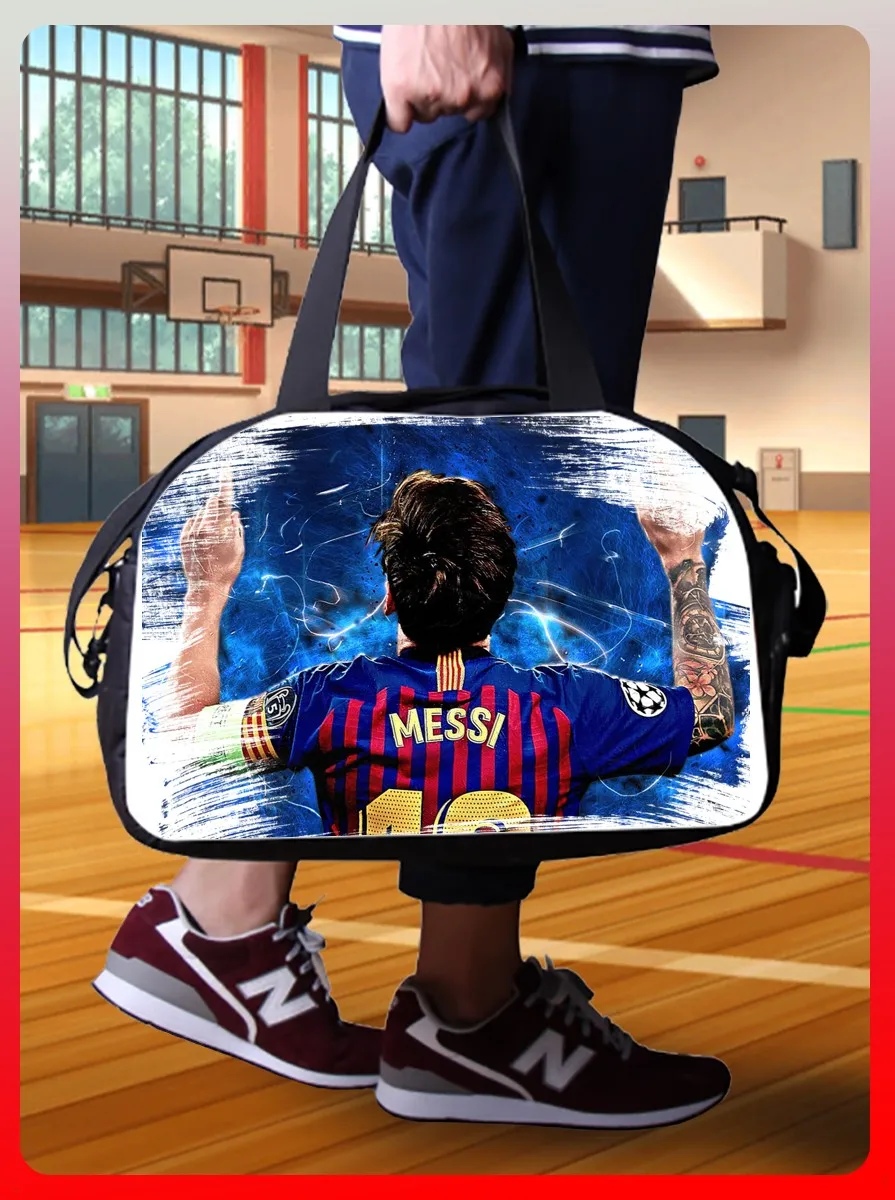 Спортивная сумка с принтом Футбол (ФК Барселона спортивная пеле роналдо месси