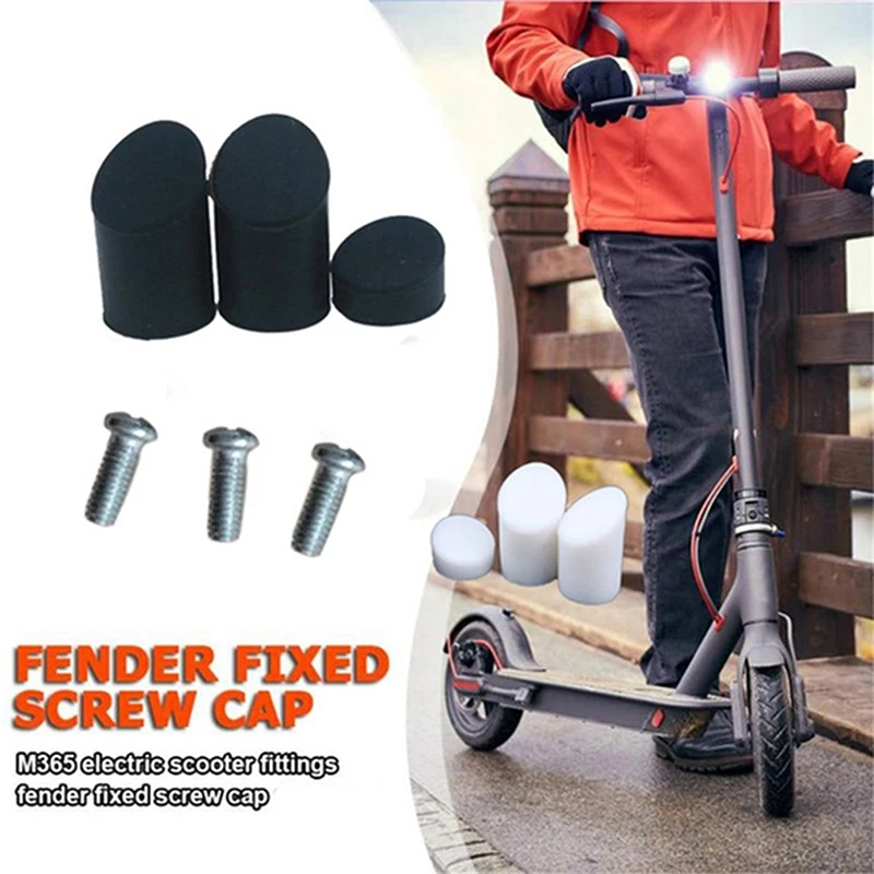 

3 шт. скутера заднее крыло винты резиновый колпачок для XIAOMI M365 скутера lectric скутер резиновая крышка