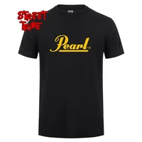 drums brand men t shirts summer new pearl tshirt o neck hip hop cotton music t shirts top tees xs 3xl homme clothing
