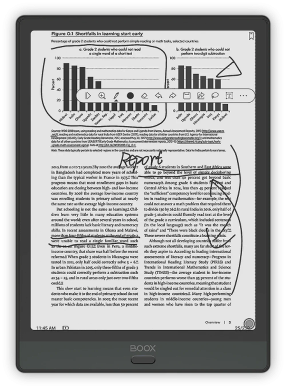 Умная Электронная книга Onyx BOOX NOTE 3 большой экран 10 дюйма (4 Гб + 64 ГБ) поддержка 128 ГБ