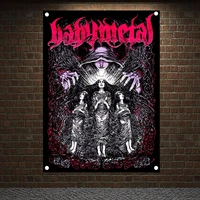 macabre art posters babymetal rock music stickers pop rock band flag banner hd canvas printing art tapestry mural wall decor