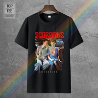 cotton t shirt fashion t shirt scorpions lovedrive rock metal band logo mens t shirt