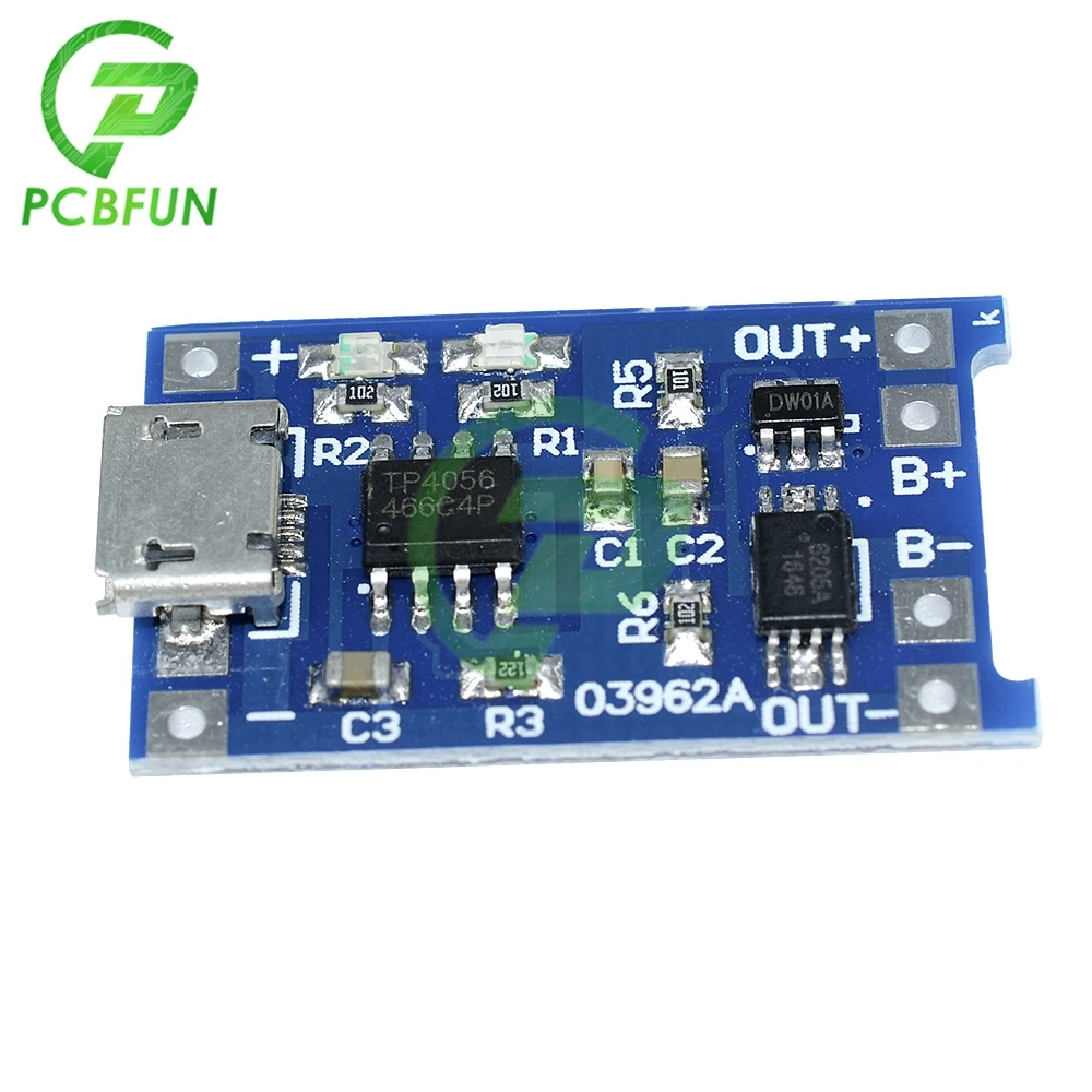TC4056A заменяет TP4056 5В 1A Micro USB 18650 литиевая батарея зарядная плата модуль зарядного