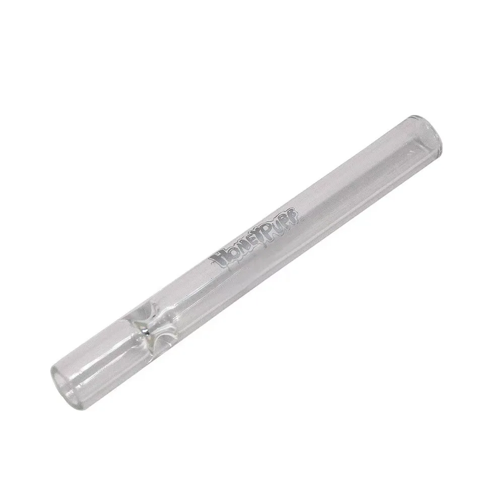 

Creative 105mm Pipe Mini Glass Smoking Pipe Portable Clear with Two Glass Feet Glass Tobacco Pipe For Smoking