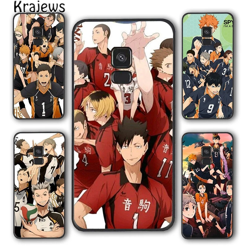 Krajew Haikyuu! Чехол для телефона Karasuno Samsung Galaxy S6 S7 edge S8 S9 S10 E lite S20 plus ultra Note|Бамперы| |