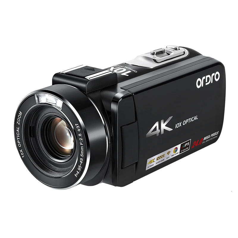Ordro UHD 4k WIFI 24MP цифровая видеокамера с 3 1 ''сенсорным дисплеем Wifi