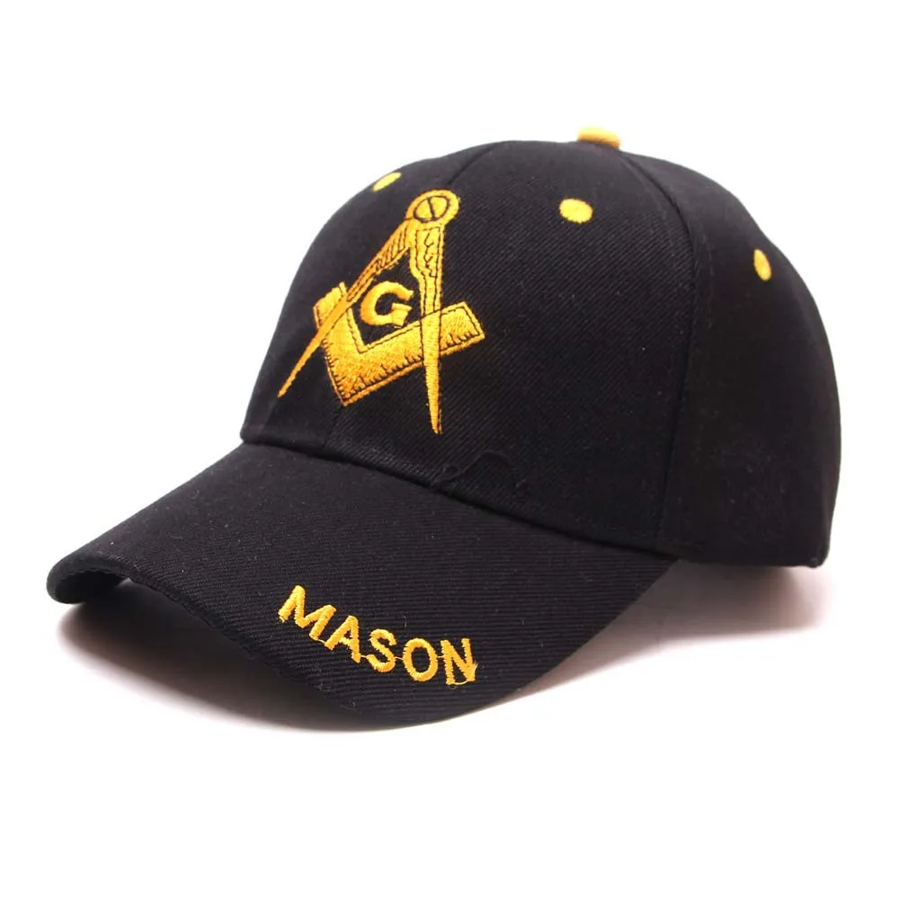 Бейсболка с вышивкой Mason Черная кепка Снэпбэк Кепка для мужчин и женщин на каждый