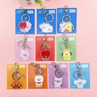 hqbts bulletproof youth cartoon pendant keychain clothes slider bag accessories