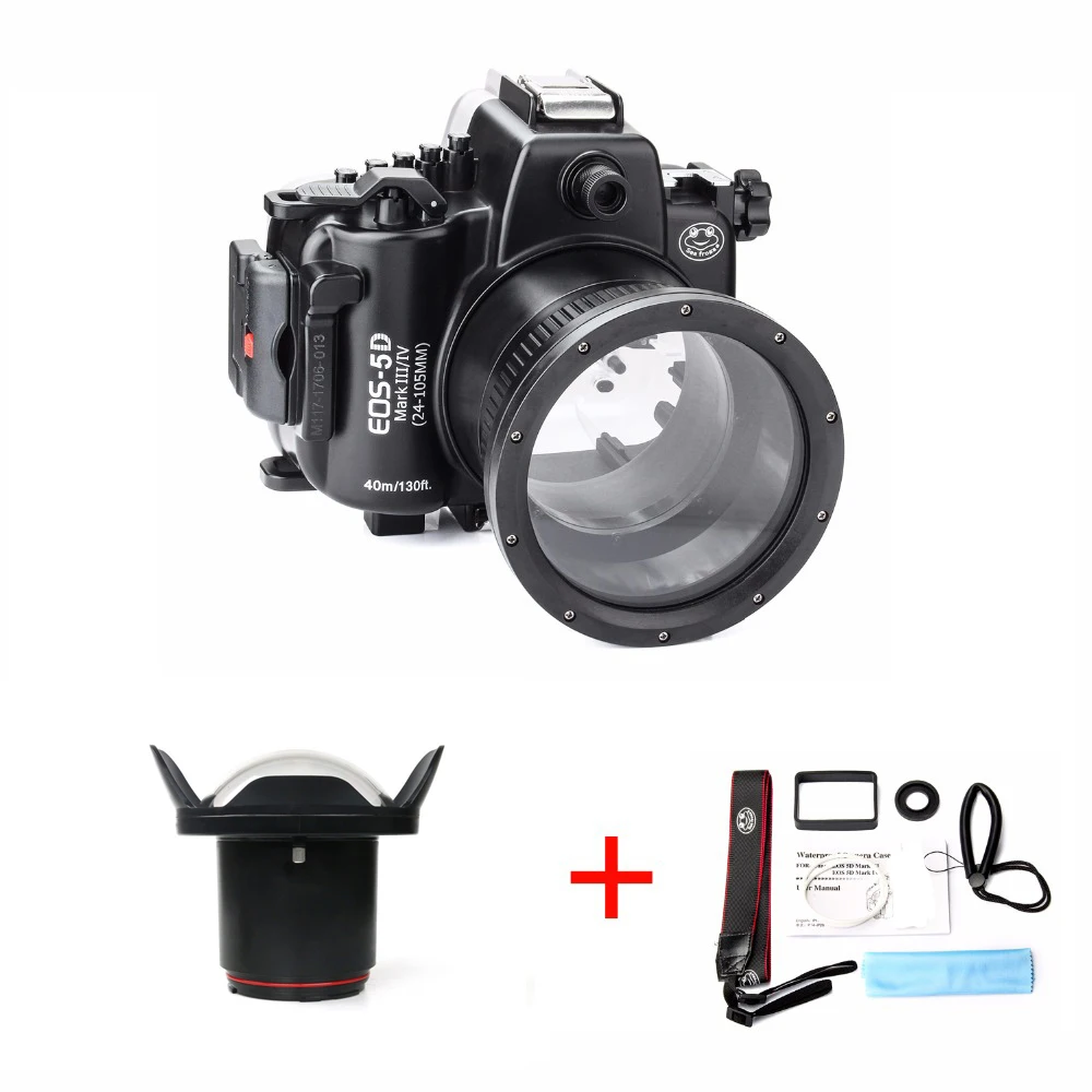 Чехол для фотоаппарата SeaFrogs водонепроницаемый чехол камеры Canon 5D Mark IV/III 5D3 5D4 4