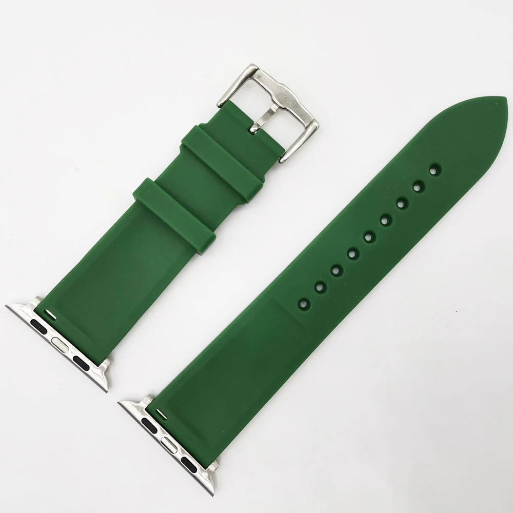 

Sport Strap for apple watch band 4 5 44mm 40mm correas 42mm 38mm iwatch bracelet series 5/4/3/2/1 silicone watchband rubber belt