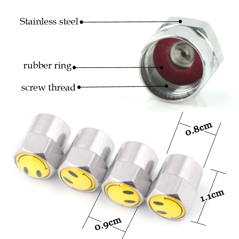 Автомобильный Стайлинг эмблема национального флага колпачки для клапанов