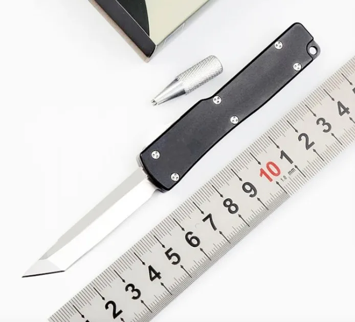 

Уличный нож Mini UT70 с двойным лезвием, Тактический карманный складной клинок двойного действия, для кемпинга и охоты, повседневный