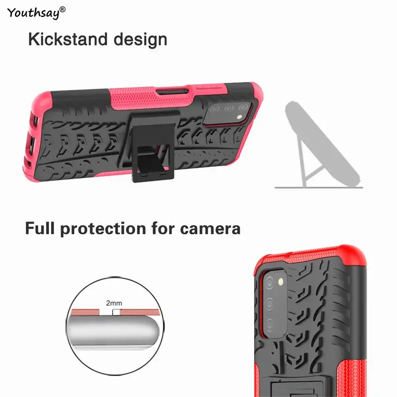 For Samsung Galaxy A03s Case For Samsung Galaxy A03s Cover Shockproof Armor Protective Phone Bumper For Samsung Galaxy A03s